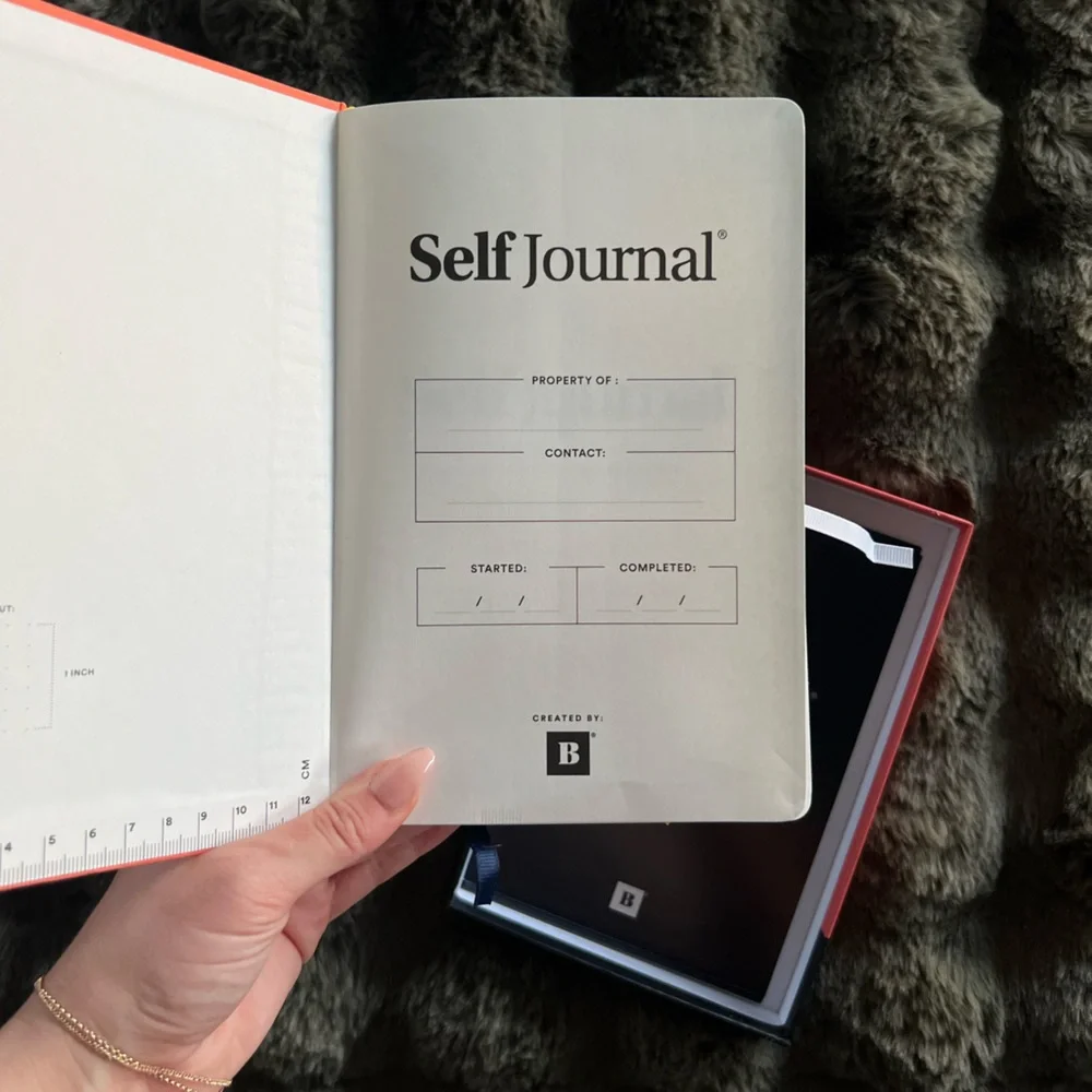 Self Journal Hardcover Productivity Notebook - Coral